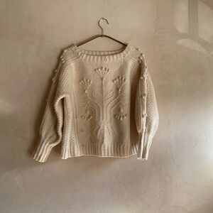 Vintage Wool Cream Sweater